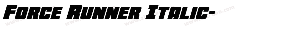 Force Runner Italic字体转换